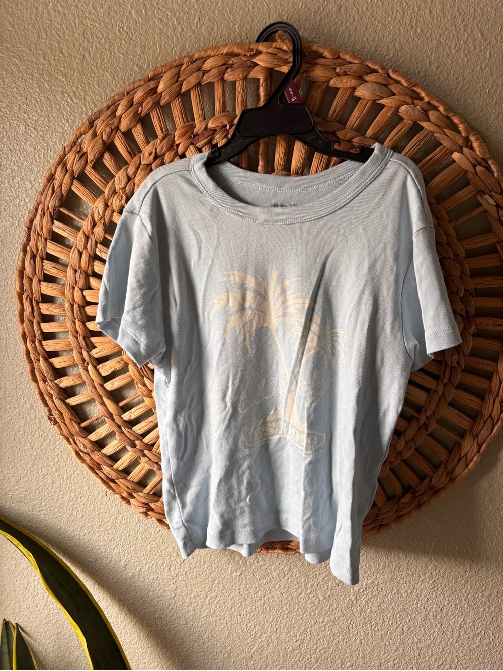 Hurley Light Blue Crew Neck T-Shirt